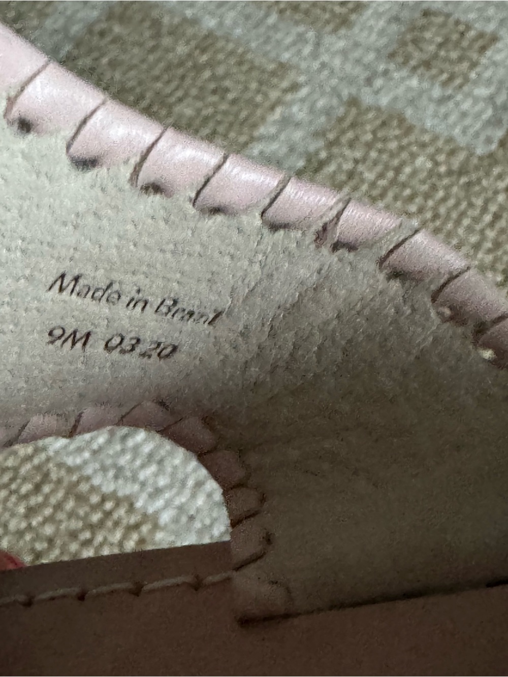 Jack Rogers Spartina Mermaid Thong Flip Flop Sandals Pink Ivory Leather Linen 9 - Picture 9 of 14